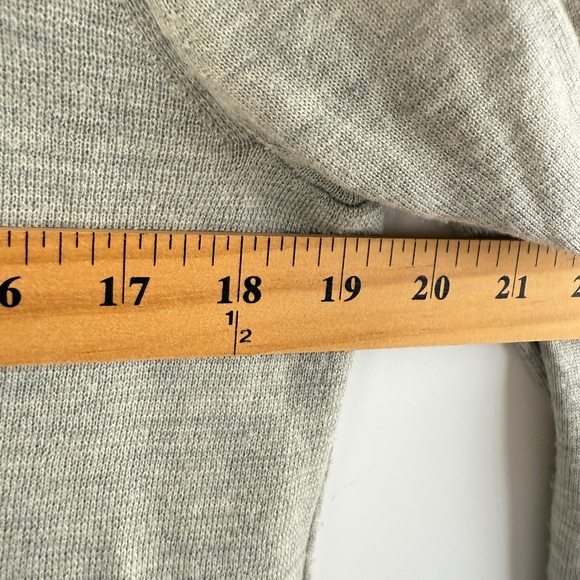 J. Crew 100% Merino Wool Light Gray Crewneck Sweater with Zipper - Picture 10 of 11